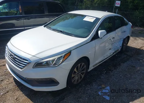 2016 Hyundai Sonata Sport z USA, uszkodzony, nr VIN 5NPE34AF2GH307335